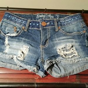 Denim shorts